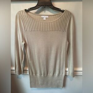 New York & Company 3/4 length Sweater Size Small